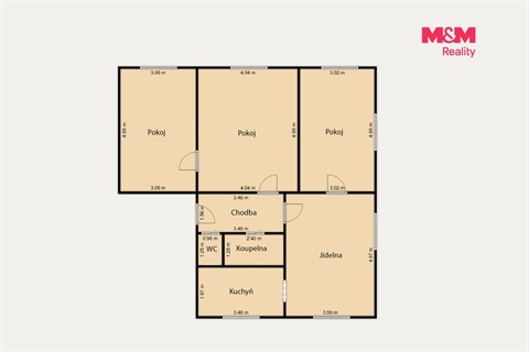 Prodej bytu 4+1, 81 m² - 18