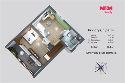 Prodej chaty / chapuly, 77 m² - 20