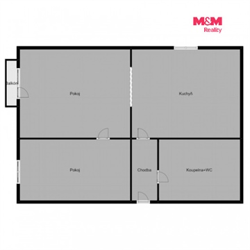 Pronájem bytu 2+1, 50 m² 8