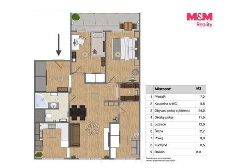 Prodej bytu 4+1, 81 m² - 12
