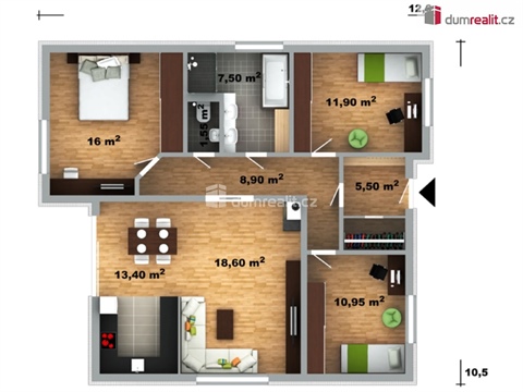 Prodej rodinného domu, 114 m² 12