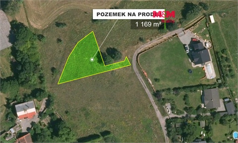 Prodej stavebního pozemku, 1 169 m² 0
