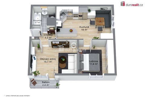 Prodej bytu 2+1, 59 m² 10