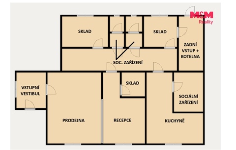 Pronájem obchodních prostor, 349 m² - 0