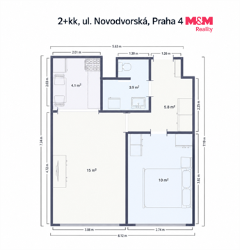 Prodej bytu 2kk, 40 m² 18