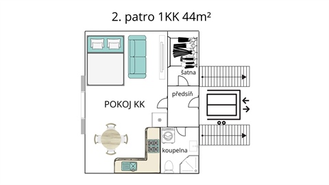 Prodej bytu 1kk, 34 m² - 22