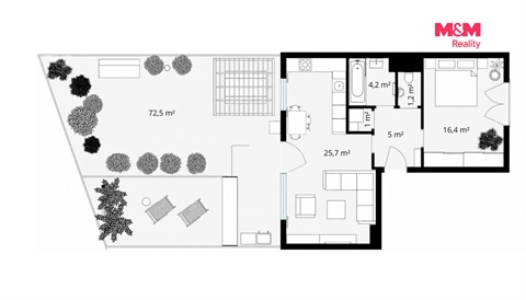 Prodej bytu 2kk, 56 m² - 6
