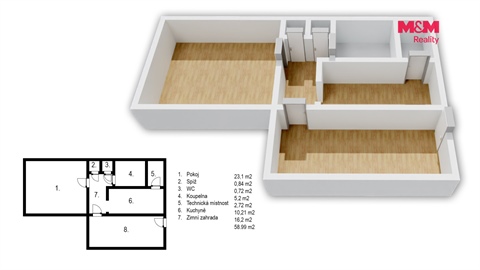 Prodej rodinného domu, 55 m² - 8