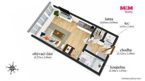Prodej bytu 1kk, 26 m² 6
