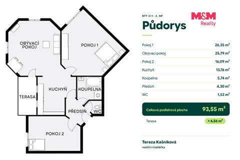 Prodej bytu 3+1, 93 m² - 16