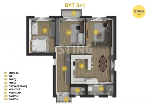 Prodej bytu 3+1, 95 m² - 16