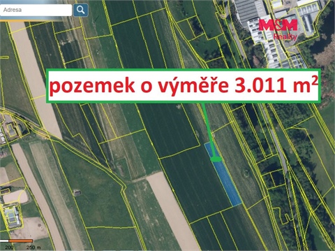 Prodej zemědělské půdy, 4 551 m² - 2