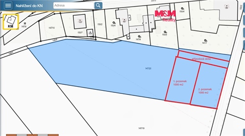 Prodej stavebního pozemku, 1 000 m² 0