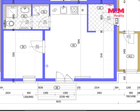 Pronájem bytu 2kk, 37 m² - 6