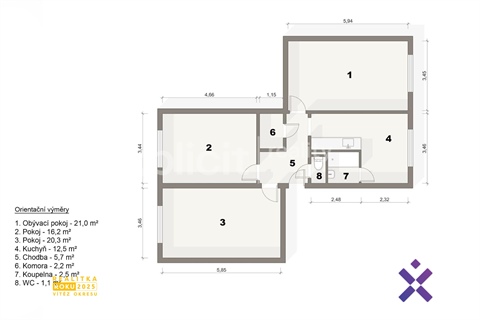 Prodej bytu 3+1, 80 m² 10
