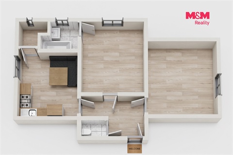 Prodej bytu 2+1, 58 m² - 2