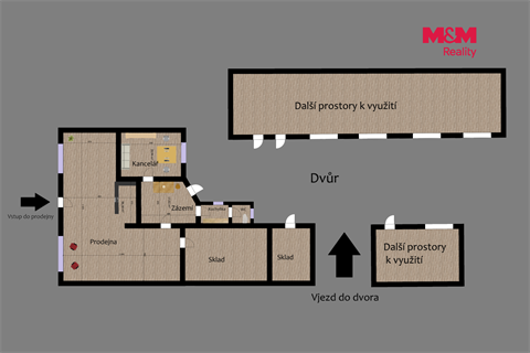 Pronájem obchodních prostor, 890 m² - 2
