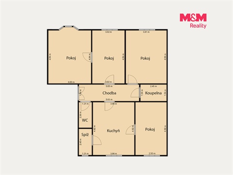 Prodej bytu 4+1, 102 m² 18