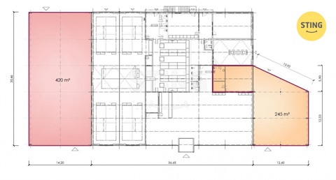 Pronájem obchodních prostor, 420 m² - 0
