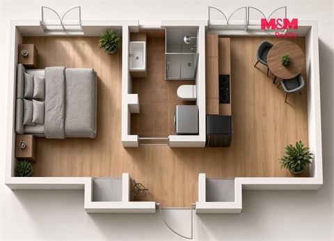 Prodej bytu 2kk, 46 m² - 0