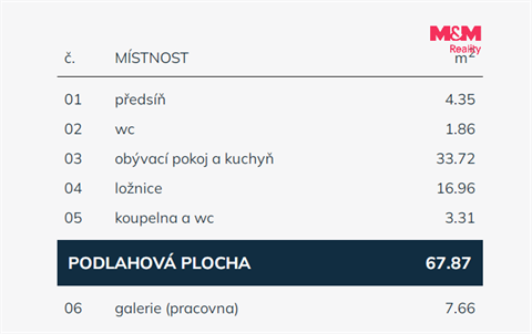Prodej bytu 3kk, 68 m² 8