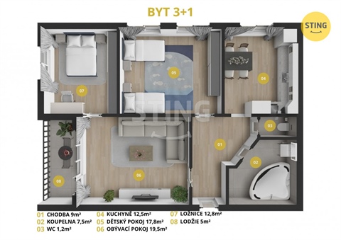 Prodej bytu 3+1, 79 m² - 16