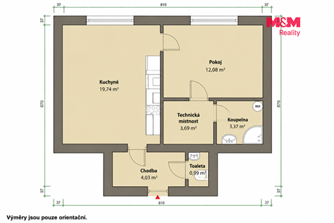 Prodej bytu 2kk, 45 m² 10