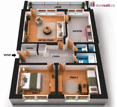 Pronájem bytu 3+1, 78 m² 8