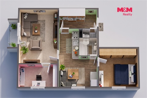 Prodej bytu 3+1, 58 m² 14