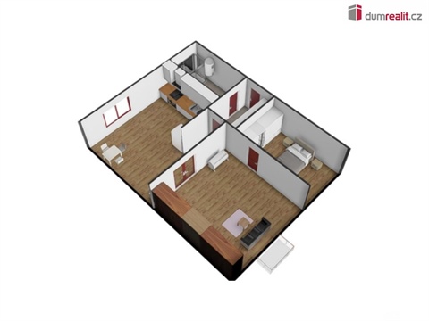 Pronájem bytu 2+1, 50 m² - 18