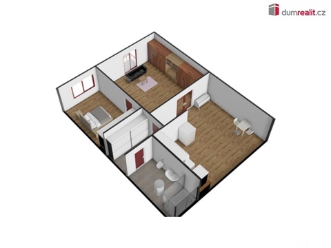 Pronájem bytu 2+1, 50 m² - 16