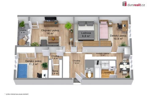 Prodej bytu 3+1, 76 m² - 0