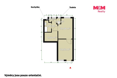 Pronájem obchodních prostor, 43 m² - 0