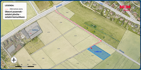 Prodej louky, 2 406 m² - 0