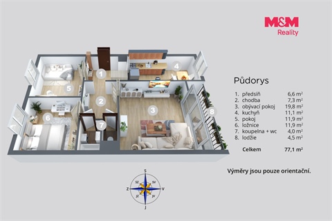 Prodej bytu 3+1, 74 m² - 4