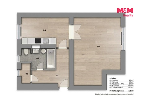 Prodej bytu 1+1, 46 m² 4