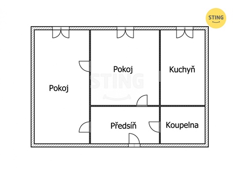 Pronájem bytu 2+1, 45 m² - 12