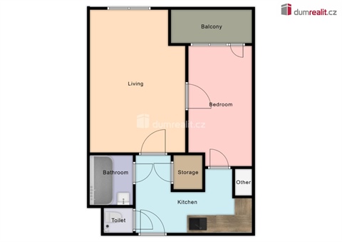 Prodej bytu 2+1, 42 m² - 0