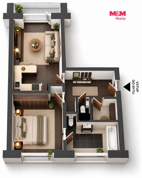 Prodej bytu 2kk, 59 m² 2