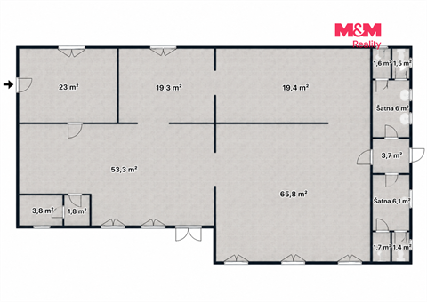 Pronájem výrobního objektu, 235 m² - 0