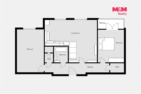 Pronájem bytu 3kk, 84 m² - 6