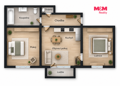 Pronájem bytu 3kk, 70 m² 10