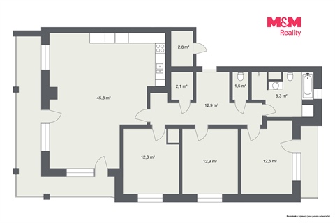Prodej bytu 4kk, 107 m² 14