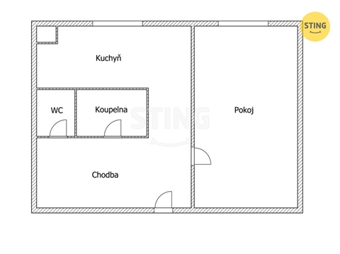 Pronájem bytu 1+1, 38 m² 22