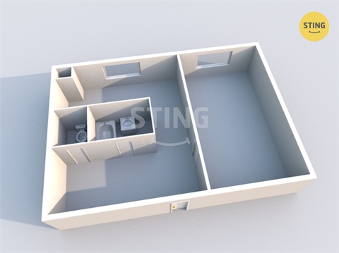 Pronájem bytu 1+1, 38 m² - 4