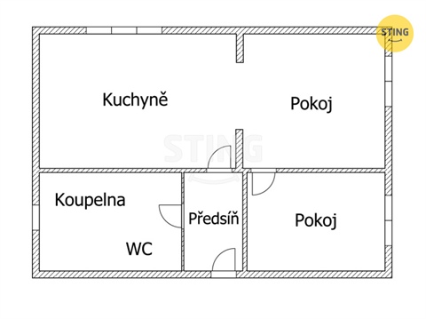 Pronájem bytu 2+1, 50 m² 4