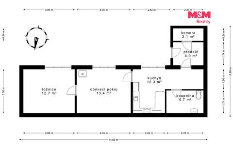 Prodej rodinného domu, 50 m² - 12