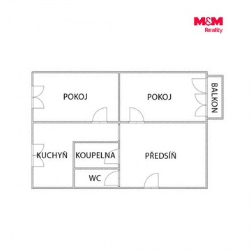 Prodej bytu 2+1, 62 m² - 2
