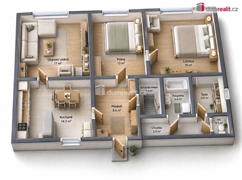 Prodej rodinného domu, 85 m² - 16