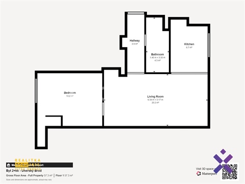 Pronájem bytu 2kk, 49 m² 16
